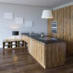 Timber floor in kitchen